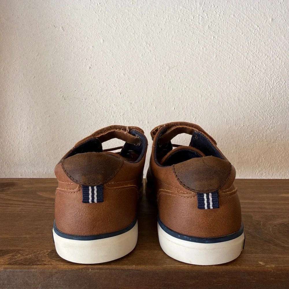 Nautica Berrian Toddler Brown Casual Sneakers Hook Loop Size 12
